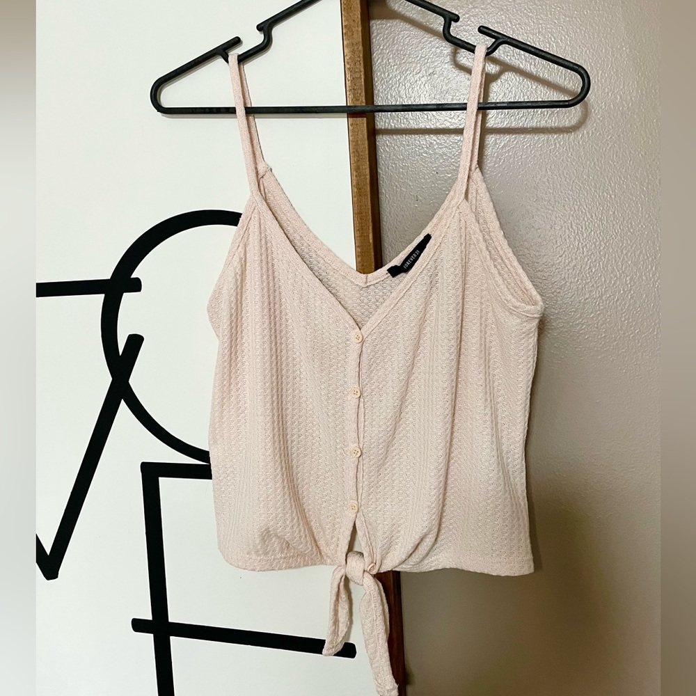 Boutique blush crop top